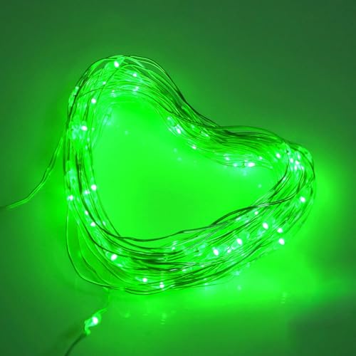 Ineximun 24 Pack LED Fairy Lights Battery Operated 7Ft 20Led Mini String Lights Waterproof Christmas for Mason Jars Bedroom DIY Party Wedding Christmas Decor Green - color: Green