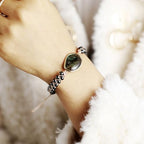 Women Boho Wrap Bracelet,Handmade Natural Stone Crystal Emperor Beads Heart Bracelet, Fashion Bohemian Jewelry Gift for Women - color: Labradorite 2#