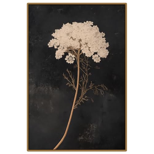 SKTBJWNYK Moody Floral Printable Wall Art Vintage Dark Floral Poster Picture Prints Decor Nature Plant Artwork for Farmhouse Living Room or Bedroom 16x24 Inch Unframed - color: Vintage Dark Floral, size: 24"L x 16"W