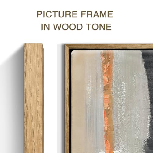 Framed Abstract Beige Wall Art: Neutral Color Canvas Painting Set Modern Textured Minimalist Prints for Living Room - color: neutral, size: 36”x24”x2