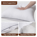 22"x22"Pillow Inserts Set of 2 with 100% Cotton Cover Decorative Square Throw 22" Pillows for Couch, Sofa and Bed - White(2, 22x22) - size: 22x22