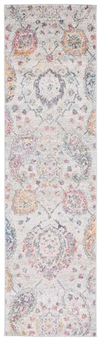 SAFAVIEH Madison Collection Runner Rug - 2'3" x 8', Grey & Gold, Boho Chic Glam Paisley Design, Non-Shedding & Easy Care, Ideal for High Traffic Areas in Living Room, Bedroom (MAD600F) - color: Grey/Gold, size: 2'3" x 8' (Runner)