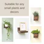 LaLaGreen Wood Planter Box for Indoor Plants (6 Pack) Wooden Wall Hanging Planters for Dried Flowers, Modern Farmhouse Wall Mount Greenery Decor Living Room, Bedroom, Kitchen, Office Home Garden - size: 6-pc Set B