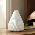 RONDURE 9.1" Modern Ceramic Table Lamp, Fully Dimmable Bedside Lamp for Bedroom Living Room Nightstand, White Translucent Ceramic Shade, Warm Ambient Decorative Corded Lighting, Bulb Included - style: Ariadne