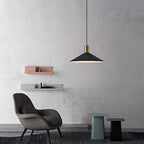 KCO Lighting Farmhouse Matte Black Barn Pendant Light 1-Light Mid Century Dome Pendant Lighting Industrial Cone Hanging Light Single Kitchen Island Light Fixture for Dining Room (Black) - color: Black