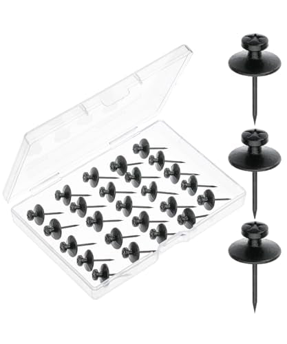 Mr. Pen- Double Headed Picture Hanging Nails, 25 Pack, Black, Picture Nails, Tacks for Wall Hangings, Pins, Thumb Tacks, Picture Hangers - color: Black, size: 25 Pack