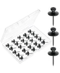 Mr. Pen- Double Headed Picture Hanging Nails, 25 Pack, Black, Picture Nails, Tacks for Wall Hangings, Pins, Thumb Tacks, Picture Hangers - color: Black, size: 25 Pack