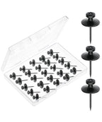 Mr. Pen- Double Headed Picture Hanging Nails, 25 Pack, Black, Picture Nails, Tacks for Wall Hangings, Pins, Thumb Tacks, Picture Hangers - color: Black, size: 25 Pack