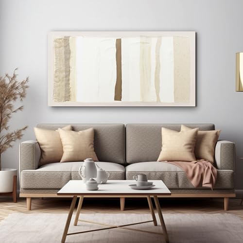 Abstract Wall Art Decor Modern Canvas Art Wall Decor Brown And White Wall Art Decor Minimalist Wall Art Prints Neutral Canvas Wall Art for Living Room 20"X40" for Room Bedroom Office Decor - color: Brown, size: 40"L x 20"W
