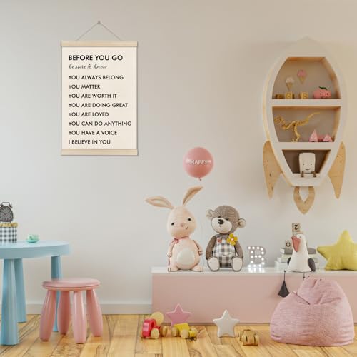 DOI-LANEE Positive Affirmations Wall Decor, Inspirational Motivational Office Wall Art, Therapist Office Decor, Mental Health Posters for Classroom School Counseling 16x12 inch - color: Off-White A06