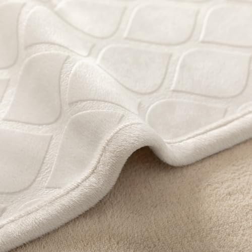 fuguitex Waterproof Dog Blanket Bed Cover Dog Crystal Velvet Moroccan Fuzzy Cozy Plush Pet Blanket Throw Blanket for Couch Sofa(82 * 102 inch, Cream+Beige) - color: Cream+beige, size: 82x102 Inch (Pack of 1)