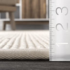 Rugs USA Patricia Ivory, 7'6" x 9'6", Solid, Jute & Wool, Soft and Textured, High Traffic, Stain Resistant, Easy Clean, Durable Area Rug for Bedroom, Living Room, Dining Space, Den, Foyer, Entryway - size: 7'6" x 9'6" (Rectangular)