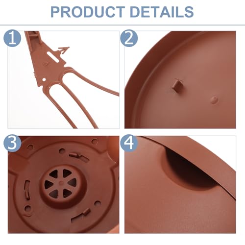 3Pcs Hanging Hanging Plant Pot Basket with Drainage Holes for Home Balcony Pots