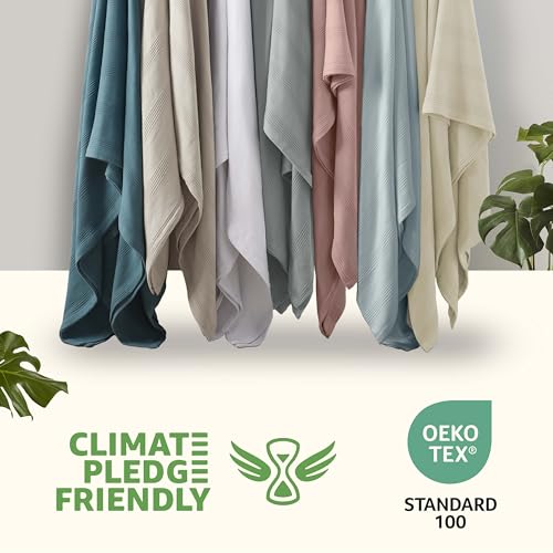 Vellux 100% Cotton Blanket, Twin, 66x90, Mink | Soft, Breathable Knit, Lightweight, All Season, Machine Washable, Oeko-Tex Certified, Hotel Quality - color: Mink, size: Twin