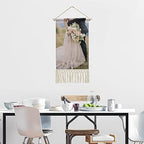 GUANGSHACORA Custom Cotton and Linen Hanging Wall Art Poster with Picture Text Painting Scroll Poster for Home Decor