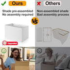 21" Touch Bedside lamps with 2 USB & AC Outlets, 3-Way Dimmable Bedside Table Lamps Set of 2 for Bedroom Living Room Office Reading, White Shade Lamps for Night Stands, 2700K LED Bulbs Included - color: (2 Pack)White Linen & Brown (Base)-2700K Bulbs Inclu