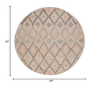 SAFAVIEH Kilim Collection 5' Round Beige/Gold KLM753G Handmade Moroccan Boho Jute & Cotton Entryway Foyer Living Room Bedroom Kitchen Area Rug - color: Beige/Gold, size: 5' (Round)