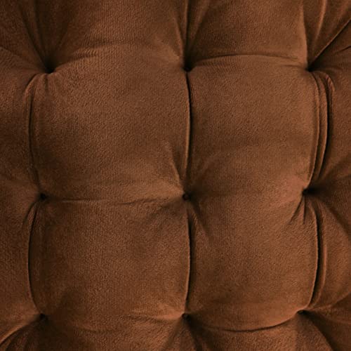 ELFJOY 4 Pack Chair Cushions for Dining Chairs Chair Pads Cushion for Kitchen Office Tufted Square Seat Cushion with Ties (U Shape Coffee) - color: U Shape Coffee