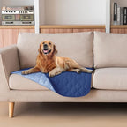 gogobunny 100% Double Sided Waterproof Dog Blanket Soft Pet Bed Cover Reversible Protect Furniture Couch Sofa Car for Puppy Large Dog Cat (Dark Navy/Light Navy, 30x30 Inch (Pack of 1)) - color: Dark Navy/Light Navy, size: 30x30 Inch (Pack of 1)