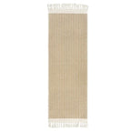 Lahome Belle Boho Bathroom Runner Rug, 2x6 Laundry Room Lightweight Entry Runner Woven Cotton Throw Carpet with Tassels, Farmhouse Non Shedding Washable Rugs Low Pile for Kitchen Hallway, Khaki - color: Khaki, size: 2' x 6' (Runner)