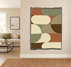 Pure Country Weavers Bauhaus Sandy Waves Blanket - Mid Century Modern - Gift Tapestry Throw Woven from Cotton - Made in The USA (72x54) - color: Bauhaus Sandy Waves, size: 72x54