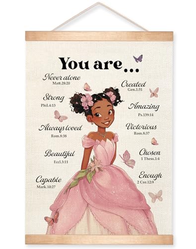 Christian Self Affirmation Wall Art Poster-You Are Amazing-Inspirational Bible Verse Wall Decor,Motivational Scripture Hanging Posters for Playroom Bedroom Nursery Classroom 14x18.5Inch (Pink02) - color: Pink02
