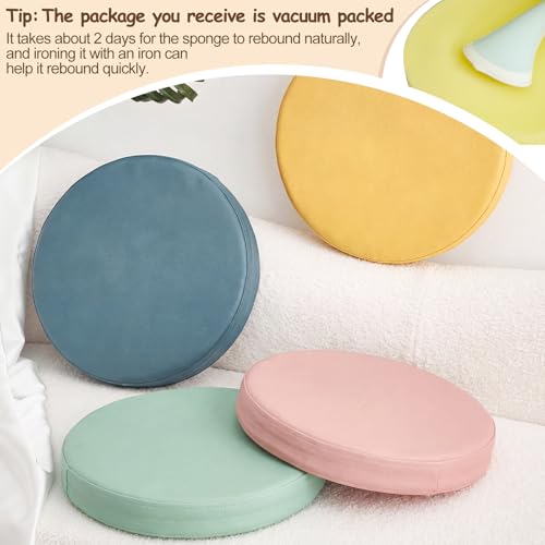 Juexica 4 Pcs Extra Thick Flexible Seating Floor Cushions Assorted Colored Pillow Floor Cushions for Classroom Soft Flexible Seating for Kids Learning Sitting Daycare School Chair (Hippie Boho Color) - color: Hippie Boho Color