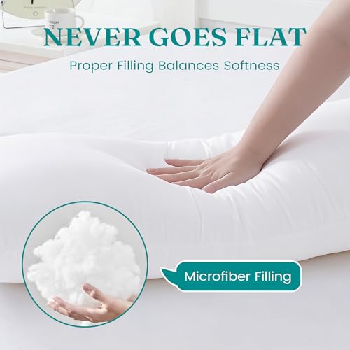 Oubonun 12 x 16 Throw Pillow Inserts - Soft, Plush & Decorative Down Alternative Pillows for Couch Sofa Bed, Machine Washable - White, Pack of 2 - size: 12x16 Inch (Pack of 2)