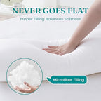 Oubonun 12 x 16 Throw Pillow Inserts - Soft, Plush & Decorative Down Alternative Pillows for Couch Sofa Bed, Machine Washable - White, Pack of 2 - size: 12x16 Inch (Pack of 2)
