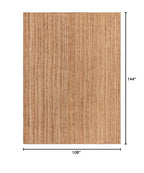 Rugs.com Hand Braided Jute Rug – 9' x 12' Natural Flatweave Rug Perfect for Living Rooms, Large Dining Rooms, Open Floorplans - size: 9' x 12' (Rectangular)