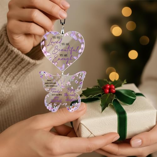 Thank You Gifts for for Women, Nurse, Coworkers, Teacher, Boss, Retirement Farewell Going Away - Appreciation Gifts Little Reminders You are Enough - Motivational Office Desk Decor - Retirement Gift - color: 12 - Farewell Butterfly