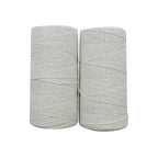 2 Roll 1mm White Pure Cotton Warp Thread Yarn for Weaving Carpet Tapestry Rug Knitting
