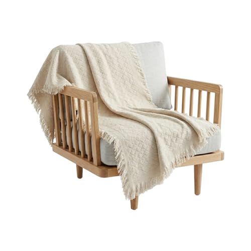 Pure Country Weavers Herringbone Natural Weave Blanket - Gift Tapestry Throw Woven from Cotton - Made in The USA (69x48) - color: Herringbone