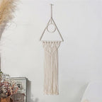 Thereisno Unique Handmade Cotton Woven Wall Hangings Wall Decorations for Bohemian Style Home Living Space Well Workmanship Tapestry