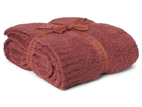 Barefoot Dreams Unisex CozyChic® Throw, Canyon Rose, Double - color: Canyon Rose