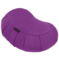 Retrospec Sedona Zafu Meditation Cushion Filled w/Buckwheat Hulls - Yoga Pillow for Meditation Practices - Machine Washable 100% Cotton Cover & Durable Carry Handle Round & Crescent, 1 Ct (Pack of 1) - color: Mulberry, size: 1 Count (Pack of 1)