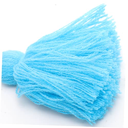 Boho Fringed Tapestry Modern Living Room Decor Hand-Woven Wall Hanging Ornament Tassel Decor for Boys and Girls Room - color: Blue