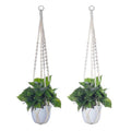 DANELYNN Plant Hanger, Hanging Planter Basket with Wood Beads, Decorative Boho Flower Pot Holder for Indoor Outdoor Plants(Pots Not Included)﻿ (2)