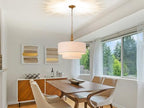 Shrine Lighting White Double Drum Chandelier, Dining Room Design, Drum Pendant Lights for Dining Room, D20'' x H10'', Adjustable Chains 55'', E12*4 Sockets, White Linen Fabric Lampshade & Gold Rod - color: Gold Rod&White Double D20''