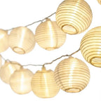 Cobus CozyHome Lantern String Lights Outdoor - 20 Lantern LEDs & 23 ft with 8 Modes | Warm White Outdoor Lampion String Lights Electric Lighting 23 ft Christmas Light - size: Plug - 20 Lanterns - Remote Control