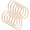 M METERXITY 12 Pack Wooden Bamboo Floral Hoop-5 Inch Craft Wooden Wreath Rings, Apply to DIY Wedding Wreath Decor/Macrame Dreamcatcher/Wall Hanging Crafts (Wooden) - size: 5 Inch