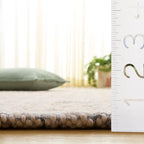 SAFAVIEH Natural Fiber Collection Area Rug - 2'3" x 8' Runner, Natural & Light Blue, Handmade Jute & Wool, Ideal for Living Room, Hallway, Foyer, Entryway, Bedroom (NFB225M) - color: Natural/Light Blue, size: 2'3" x 8' (Runner)