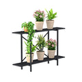 Zhongma 2 Tier Window Height Metal Sturdy Heavy Plant Stand, Narrow Plant Stand Indoor and Outdoor, L45.67 x W10.3 x H27.5 inch, 440 LBS Capacity & Heavy Duty Construction. …