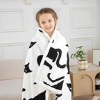 Feelyou Cat Throw Blanket Black Cat Soft Fleece Sherpa Cozy Fuzzy Plush Warm Cats Print Fuzzy Plush Throw Cute Kitten Twin 60"x80" Cats Lover's Gift for Bed Couch Living Room - color: Black White, size: Twin