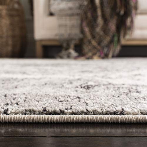 SAFAVIEH Madison Collection Runner Rug - 2'3" x 8', Cream & Silver, Boho Chic Glam Paisley Design, Non-Shedding & Easy Care, Ideal for High Traffic Areas in Living Room, Bedroom (MAD600D) - color: Cream/Silver, size: 2'3" x 8' (Runner)