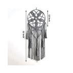 Dream Catcher Tapestry Boho Macrame Cotton Woven Handmade Bohemian Art with Tassel Craft Ornament for Bedroom Living Room Apartment Nursery 12x32 Inch - color: Beige