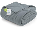Utopia Bedding Knit Blanket Queen Size (90x90 Inches, Grey) Soft Lightweight Jersey Breathable Sweatshirt Blanket for Bed,Couch & Sofa - color: Grey, size: Queen