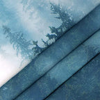 YISURE Large Forest Tapestry Wall Hanging 91x60 Inches, Misty Foggy Tree Landscape Woodland Mountain Design, Nature Backdrop for Living Room, Bedroom, Dorm, Home Office Decor - size: 60"L x 91"W