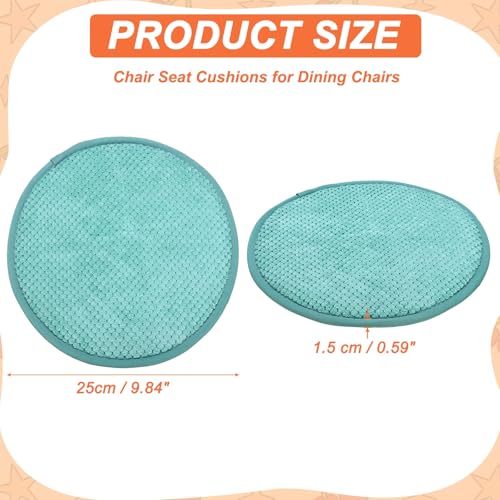 uxcell Round Stool Cushion, 10 x 10 Inch Round Seat Pads with Elastic Straps, Anti-Slip Soft Round Pad Chair Seat Cushions for Dining Chairs Kitchen Bar High Stool, Light Blue - color: Light Blue, size: 10 x 10 Inch