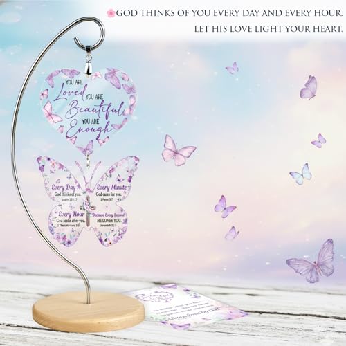 Christian Gifts for Women Birthday - Butterfly Inspirational Gifts for Friends, Mom, Sister, Girl, Female Coworker, Christian - Religious Spiritual Gift - Spiritual Present for Female Friend Family - color: 14 - Religious Butterfly
